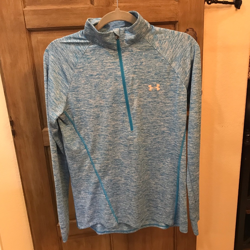 Under Armour twist 1/2 Zip pullover in blue